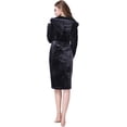thumbnail image 3 of Richie House Womens Plush Soft Warm Fleece Bathrobe Robe RH1591, 3 of 9