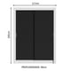 thumbnail image 3 of Ropero Closet Madesa Denver 2 Puertas Corredizas Blanco/Negro, 3 of 5