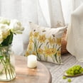 thumbnail image 3 of Daffodils Spring Throw Pillow Cover Set of 2, 18 x 18 Inch Spring Summer Flower Cushion Case for Sofa Couch, 3 of 6