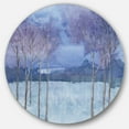 thumbnail image 1 of Designart 'Evening Serenade II' Art mural cercle en métal de ferme, 1 of 3