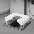 thumbnail image 2 of Squat Toilet Seat Stool Chairs Widen Panel Sturdy Easy to Wash Thick Material Kids Use Gray, 2 of 7