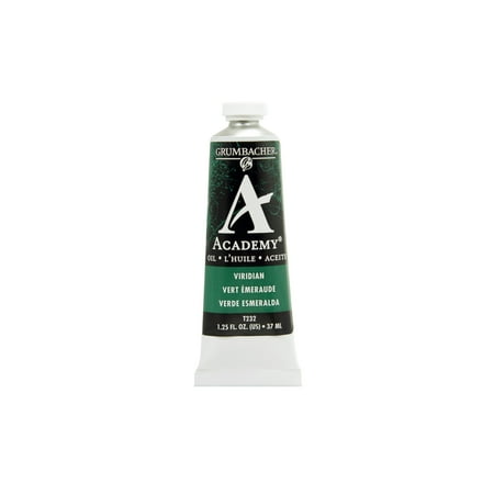 Grumbacher Academy Oil Color, 37ml Tube, Viridian