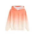 thumbnail image 2 of Riecok Toddler Girls Sweatshirts Long Sleeve With Pockets Crewneck Soft Oversized Comfy Hoodies for Boys Athletic Tops Blouse Tee Spring Clothes Orange 5 T, 2 of 3