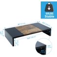 thumbnail image 3 of Monitor Stand Riser Wood Monitor Stand for Desk TV/Screen/PC/Printer/Laptop Riser Computer Stand with Keyboard Organizer Desktop Stand Monitor Riser by (), 3 of 5