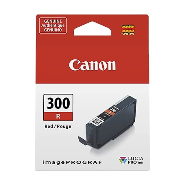 Depósito de tinta Canon PFI-300 rojo genuino para imagePROGRAF PRO-300
