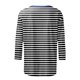 thumbnail image 4 of Camisetas de Manga Corta para las Mujeres a Rayas Impresas de Tres Cuartos de Manga, Cuello Redondo Casual Top, 4 of 5