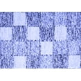 thumbnail image 1 of Ahgly Company Machine Washable Indoor Rectangle Checkered Blue Modern Area Rugs, 8' x 10', 1 of 4