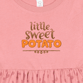 thumbnail image 4 of Inktastic Thanksgiving Little Sweet Potato Girls Baby Dress, 4 of 5