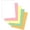 Pink/Yallow/Orange/Green, variant on "Plain" Collated Color Paper Not Carbonless for Laser and Ink Jet Printers 4 Part, Pack