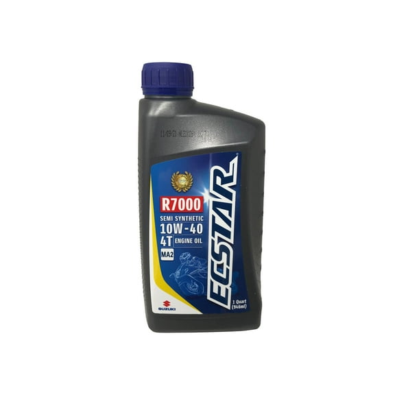 Suzuki Ecstar Semi-Synthetic Motor Oil 10W-40, 1 qt