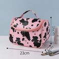 thumbnail image 1 of Bolsa de cosméticos con estampado de vaca lechera, bolsa de artículos de tocador portátil de gran capacidad, bolsa de almacenamiento de viaje portátil, bolsa de almacenamiento de artículos de tocador, 1 of 6
