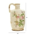 thumbnail image 2 of Nearly Natural White 10" Tuscan Ceramic Floral Print Pitcher, 2 of 3