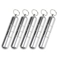 thumbnail image 5 of Small Portable Pill Box Keychain (1 Pack), Aluminium Alloy Mini Pill Organizer Case Container for Purse,Waterproof Metal Pill Holder Medicine Bottle for Outdoor Camping Travel(Silver), 5 of 7