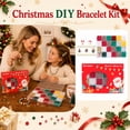 thumbnail image 2 of Christmas Clay Beads Bracelet Making Kit Holiday Jewelry DIY Project Set with Flat Polymer Heishi Beads Alphabet Letter Beads Spooky Ghost Pumpkin Charms for Festival Craft Supplies, 2 of 6