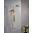 thumbnail image 2 of Fennocasa Polaris Lux Shower Set - 10" Square Rainfall Showerhead with Handheld Shower Spray, Chrome, 2 of 7