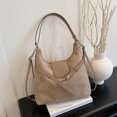 thumbnail image 2 of Crossbody Bags for Women, Women Faux Suede Tassel Handbag Adjustable Strap For Work Travel (khaki), 2 of 3