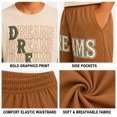 thumbnail image 4 of Quad Seven Boys Short Set Printed Graphic Short Sleeve Shirt & French Terry Matching Shorts 2 Piece, 4 of 7