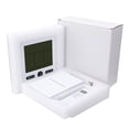thumbnail image 3 of Termómetro digital Dormitorio Tablero de pared Colgando LCD grande LCD Temperatura Temperatura Medidor de humedad Electronic Dispositivo de medición Blanco seitruly HA011250-02B, 3 of 7