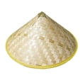 thumbnail image 3 of Sombrero asiático trenzado, sombrero para exteriores, sombrero tejido, sombrero de granjero asiático, unisex, de bambú. estilo B, 3 of 9