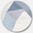 thumbnail image 1 of Designart 'Purple Geometric Bridge II' Art Mural Géométrique en Métal - Disque de 36, 1 of 5