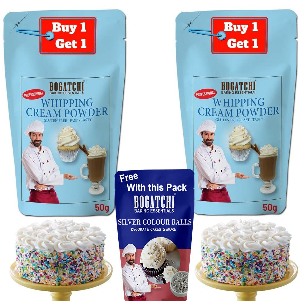 Bogatchi Whipping Cream For Cake, Whipping Cream Powder, Premium Whipping Cream Powder, Rich