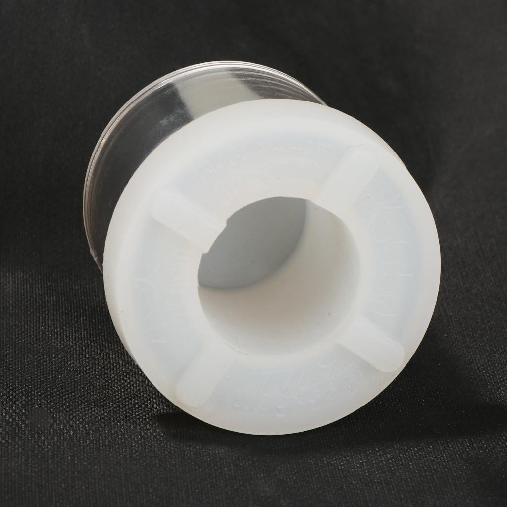 2 Pieces Transparent Candle Molds Cylinder Hollow for DIY s Valentine Day Gifts, 50mm