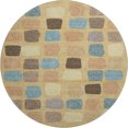 thumbnail image 2 of Addison Rugs Mayfield Premium Machine Washable Transitional Squares Gold Round Rug, 8' x 8', 2 of 8