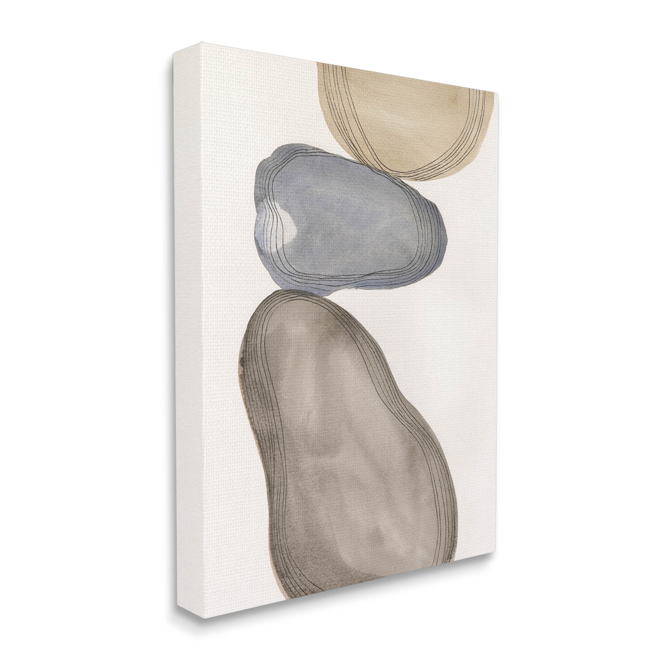 Stupell Industries Modern Geometric Shapes Composition Graphic Art Gallery Wrapped Canvas Print Wall Art, Design by Laura Marr