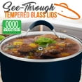 thumbnail image 5 of NutriChef Non-Stick High-Qualified Kitchen Cookware with See-Through Tempered Glass Lids, 2.5 Quart, 5 of 7