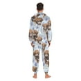 thumbnail image 7 of joogoo Highland Cattle Flower-w6 Unisex Adults Onesies Pajamas Jumpsuits L, 7 of 7