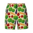 thumbnail image 4 of Lsque Mens Swim Trunks Vegetable Pattern - Bathing Suit Compression Liner - Beach Swim Shorts Swimwear - (S-3XL) - Stretch Quick Dry -XX-Large, 4 of 9