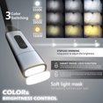 thumbnail image 5 of LNKOO Rechargeable Neck Book Light - LED Reading Lights for Books in Bed at Night, 9 Brightness Levels, Removable Light Socket, Hands-Free for Reading, Knitting, Camping, Repairing, 5 of 8
