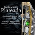 thumbnail image 4 of Santa Muerte Vestida Plateada Éxito Y Abundancia 15 Cm+ Libro, 4 of 7