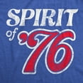 thumbnail image 2 of Womens Spirit Of 76 T Shirt Funny Fourth Of July Party Patriotic 1776 Tee for Ladies Womens Graphic Tees, 2 of 9