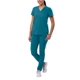 thumbnail image 1 of Conjunto médico Adar Addition go-Basic para mujer - Top médico delgado con cuello en V Pantalón médico tipo cargo ajustado - A9200 - azul caribeño - XL, 1 of 5