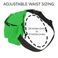 thumbnail image 3 of DALIX Unisex Small Fanny Pack Waist Pouch S XS Size 24 to 31 in Lime Green, 3 of 7