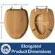 thumbnail image 5 of Asiento de inodoro Bemis Mayfair, chapado en roble natural, alargado, 5 of 7