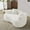 White, variant on 66.93" Curved Loveseat Sofa with Pillows, Full Compression Sponge Sofa, No-Assembly Compact Couch for Small Spaces Apartments, White
