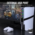thumbnail image 6 of Prociv Cooling Fan for PS5 Pro/for PS5 Slim Console,Cooler Fans with LED Light and Adjustable Speed Intelligent Temperature Control, External USB Port Silent Enhanced Cooling System (Black), 6 of 9