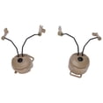 thumbnail image 3 of Adaptador de riel de arco para casco, soporte para auriculares, suspensión, soporte para auriculares para Comtac I II para MSA para auriculares Sordin, color marrón, 3 of 5