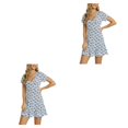thumbnail image 4 of Sonducket Vestidos con cuello en V para mujer sexy para diario Vestido con estampado floral Type8 NO8, 4 of 6