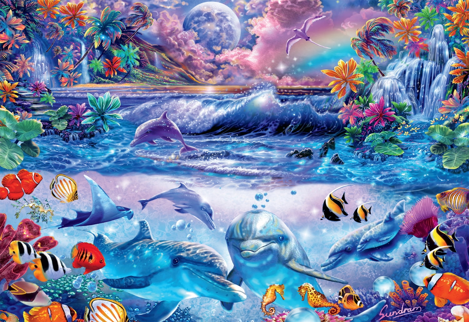 Puzzle en 2000 pièces Ceaco Tropical Dream pour adultes, à partir de 14 ans