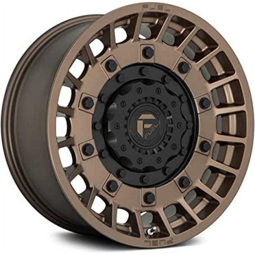 Fuel 1PC Aluminum Rim D696 COVERT 20X10in Matte Bronze with Black Bead ...
