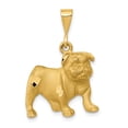 thumbnail image 1 of 14K Yellow Gold Bulldog Pendant, 1 of 2