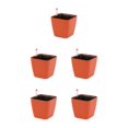 thumbnail image 1 of Bewildely Macetas duraderas de resina para plantas para interior y exterior, macetas para plantas de autorriego, macetas de cerámica roja Type2 NO2, 1 of 6