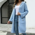 thumbnail image 6 of Wancir Women's Cardigans Button Down High Low Solid Knit Loose Cardigans, 6 of 9