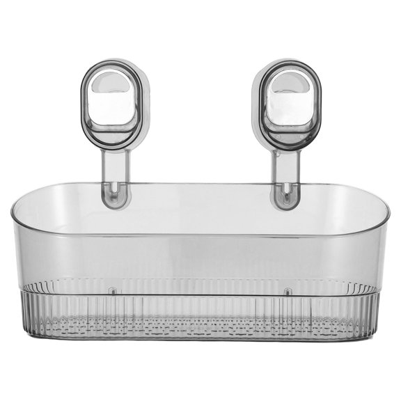 ETEREAUTY Grey Bathroom Suction Storage, Strong Grip, Heavy Duty, Moisture Proof