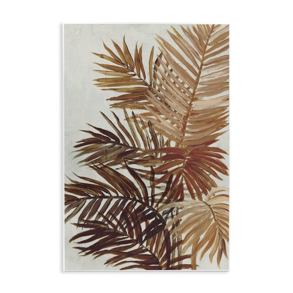 Stupell Industries Bohemian Natural Palm Leaves Wall Plaque Art, 10 x 15, by Jacob Q
