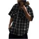 thumbnail image 1 of Blusa de Manga Corta Verano Mangas Nuevas Solapa, Blusa de Moda Casual para Hombres, 1 of 5