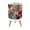 Color 1, variant on Tropical Small Trash Can with Lid Bright Botanical Watercolor Tropical Foliage 1.8 Gallon Dog Proof Trash Can Round Garbage Can Waste Bin Wastebasket for Bathroom Bedroom Living Room